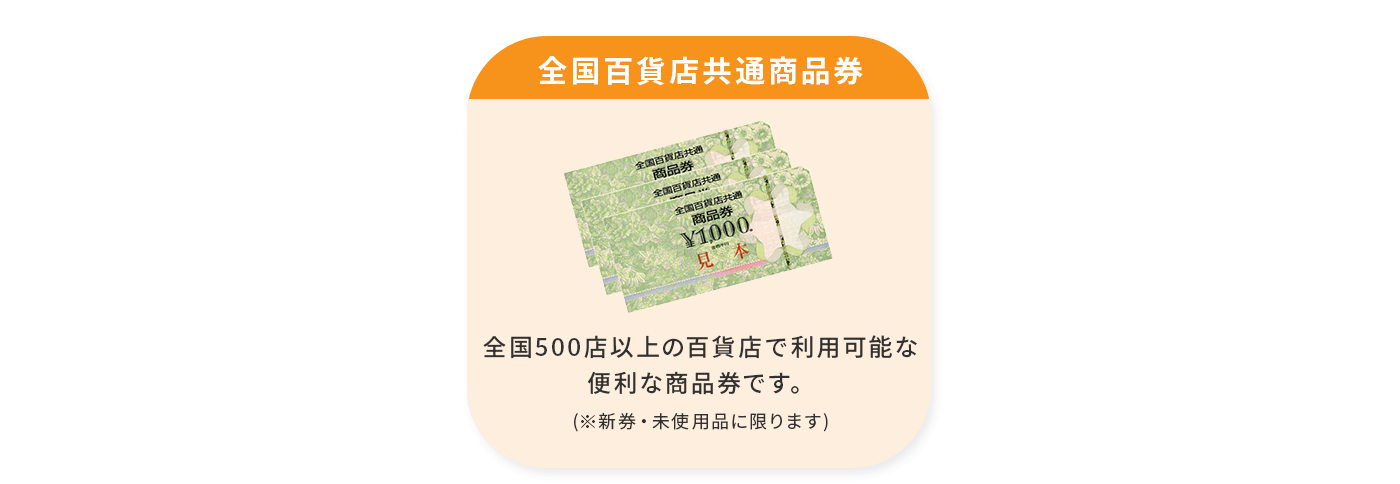 1.	全国百貨店共通商品券